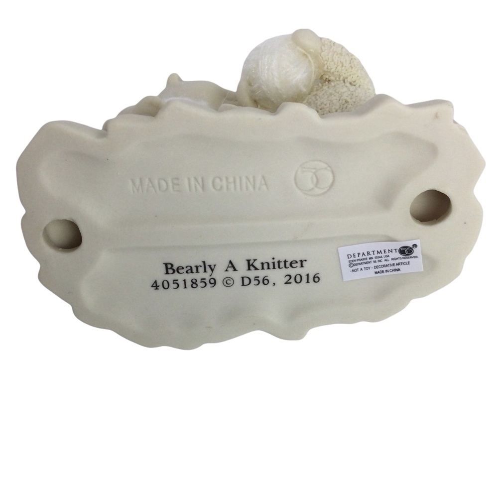 Dept 56 Snowbabies “Barely A Knitter” Figurine NIB - Picture 4 of 5